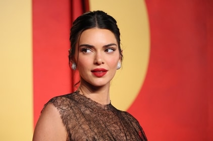 Kendall Jenner arrives at the Vanity Fair Oscar party after the 96th Academy Awards, known as the Oscars, in Beverly Hills, California, U.S. (REUTERS)