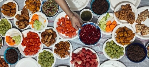 Many families like to have cut fruit and bhajiye for iftar, says Del;hi-based author and podcaster Sadaf Hussain (Shutterstock) Many families like to have cut fruit and bhajiye for iftar, says Del;hi-based author and podcaster Sadaf Hussain (Shutterstock)