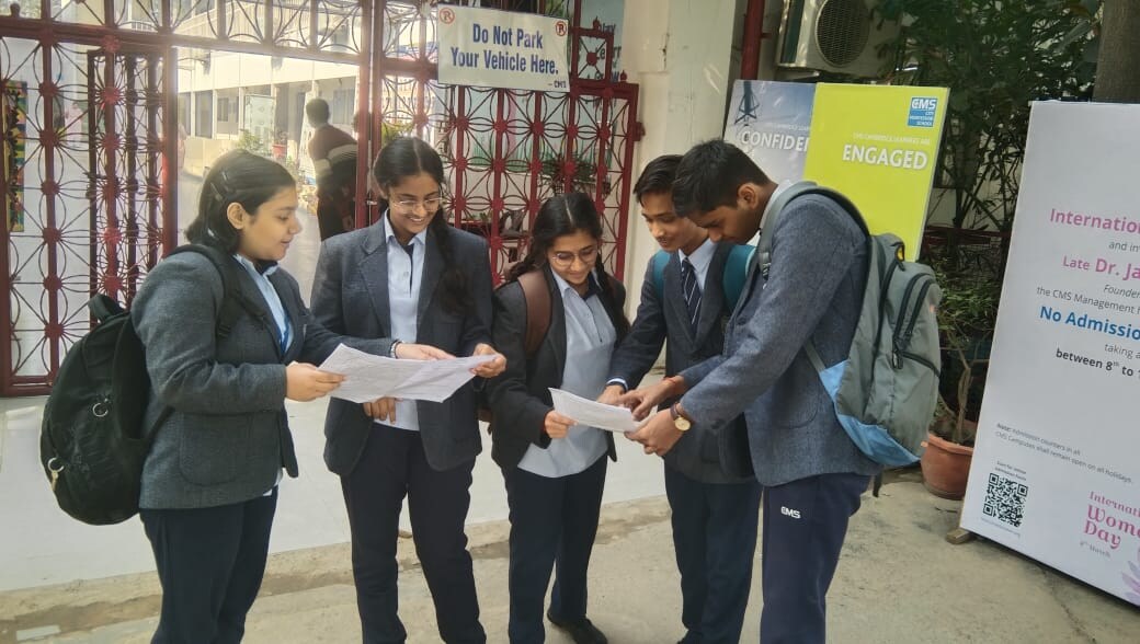Students of City Montessori School RDSO CAMPUS after exams. Students of City Montessori School RDSO CAMPUS after exams.