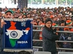 Lok Sabha Elections 2024: Crowd at Prime Minister Narendra Modi's public rally at Bakshi Stadium in Srinagaron on March 7. (Photo By Waseem Andrabi /Hindustan Times)--