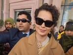 Kangana Ranaut in Ayodhya, ahead of the consecration ceremony of Ram Mandir in January. (File Photo/ PTI)