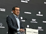 Portuguese former footballer Luis Figo