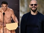 Andrew Tate has decoded John Cena's nude Oscars look (Photo by Patrick T. Fallon / AFP, AP Photo/Andreea Alexandru) Andrew Tate has decoded John Cena's nude Oscars look (Photo by Patrick T. Fallon / AFP, AP Photo/Andreea Alexandru)