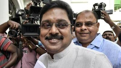 Amma Makkal Munnetra Kazhagam (AMMK) leader TTV Dhinakaran. (PTI) Amma Makkal Munnetra Kazhagam (AMMK) leader TTV Dhinakaran. (PTI)