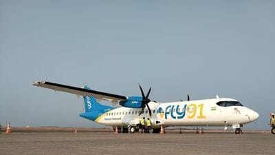 FLY91 operates two ATR 72-600 aircraft, and the company is confident they will add six more planes within the next six months. (Image posted on X by FLY91) FLY91 operates two ATR 72-600 aircraft, and the company is confident they will add six more planes within the next six months. (Image posted on X by FLY91)