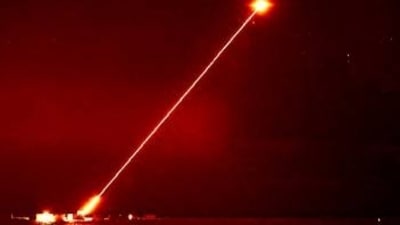 United Kingdom has conducted trial of a new high-power laser weapon "DragonFire" to destroy aerial targets. (X(formerly Twitter)) United Kingdom has conducted trial of a new high-power laser weapon "DragonFire" to destroy aerial targets. (X(formerly Twitter))