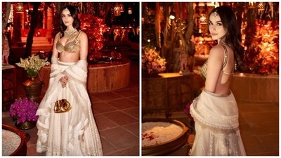 Manushi Chhillar has shared unseen pics from Ambani pre-wedding. Manushi Chhillar has shared unseen pics from Ambani pre-wedding.