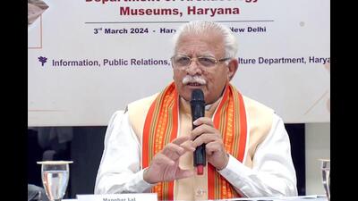On October 26, 2014, first-time MLA Manohar Lal Khattar was administered oath as the 10th chief minister of Haryana. This was for the first time that a Punjabi-face from the community-dominated GT Road belt was chosen for the top post and Karnal became the new “CM city”. (ANI File) On October 26, 2014, first-time MLA Manohar Lal Khattar was administered oath as the 10th chief minister of Haryana. This was for the first time that a Punjabi-face from the community-dominated GT Road belt was chosen for the top post and Karnal became the new “CM city”. (ANI File)