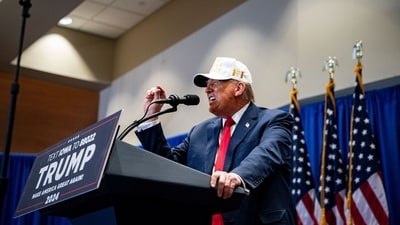 The major RNC shakeup comes as Trump supporter Michael Whatley was recently elected as RNC chair, and his daughter-in-law, Lara Trump, was selected as co-chair. (Bloomberg) The major RNC shakeup comes as Trump supporter Michael Whatley was recently elected as RNC chair, and his daughter-in-law, Lara Trump, was selected as co-chair. (Bloomberg)