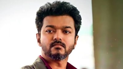 Tamil actor and Tamilaga Vettri Kazhagam Vijay. Tamil actor and Tamilaga Vettri Kazhagam Vijay.