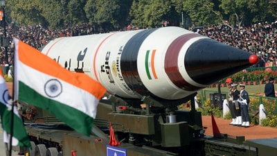 Agni-5 missile can now deliver multiple nuclear warheads. Agni-5 missile can now deliver multiple nuclear warheads.