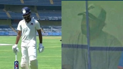 Shreyas Iyer scored his first half-century knock in 2023/24 Ranji Trophy season Shreyas Iyer scored his first half-century knock in 2023/24 Ranji Trophy season