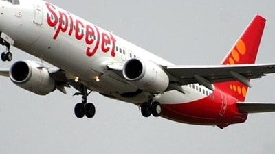 SpiceJet share price: The share price of SpiceJet fell on March 12. (AFP)