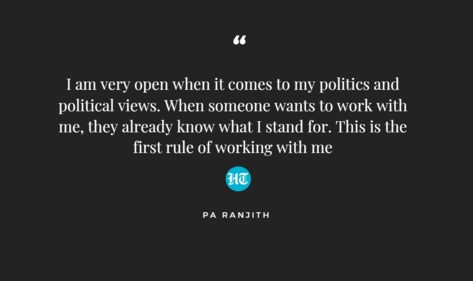 Pa Ranjith talks about his politics being very important for him in an exclusive interview. Pa Ranjith talks about his politics being very important for him in an exclusive interview.