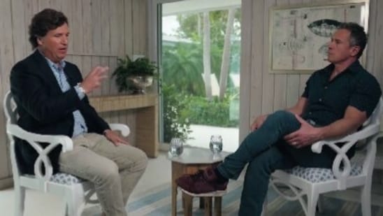 Chris Chris Cuomo interviewed Tucker Carlson and criticised his approach of handling the Capitol riots coverage. (X@TuckerCarlson)