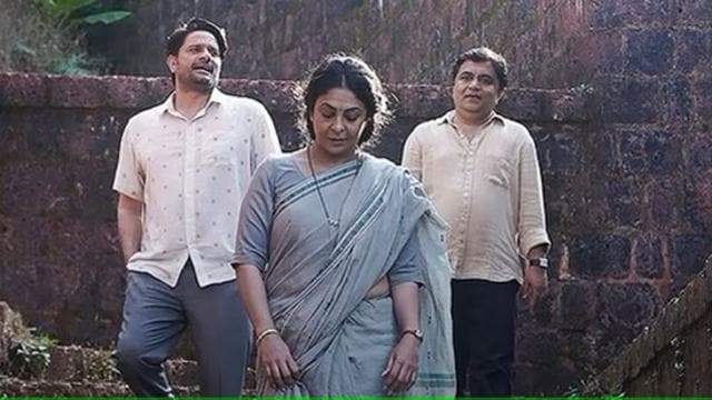 Jaideep Ahlawat, Shefali Shah and Swanand Kirkire in Three of Us (Film still) Jaideep Ahlawat, Shefali Shah and Swanand Kirkire in Three of Us (Film still)