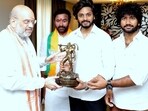 Amit Shah met HanuMan's Teja Sajja and Prasanth Varma recently