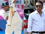Sarfaraz Khan (L) in action during the fifth Test against England; Sunil Gavaskar Sarfaraz Khan (L) in action during the fifth Test against England; Sunil Gavaskar