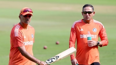 India's coach Rahul Dravid and BCCI chief selector Ajit Agarkar (ANI ) India's coach Rahul Dravid and BCCI chief selector Ajit Agarkar (ANI )