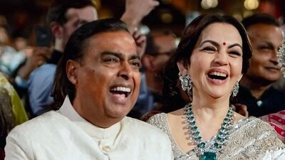 Reliance Industries chairman Mukesh Ambani and his wife and Reliance Foundation Founder and Chairperson Nita Ambani. (ANI) Reliance Industries chairman Mukesh Ambani and his wife and Reliance Foundation Founder and Chairperson Nita Ambani. (ANI)