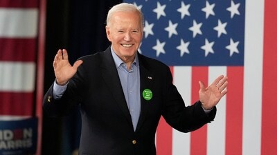 FILE - President Joe Biden waves to supporters after speaking at a campaign event, March 9, 2024, in Atlanta. Biden has formally clinched a second straight Democratic nomination. Now his party’s presumptive nominee, he faces an all-but-certain rematch with former President Donald Trump. (AP Photo/Brynn Anderson, File) (AP) FILE - President Joe Biden waves to supporters after speaking at a campaign event, March 9, 2024, in Atlanta. Biden has formally clinched a second straight Democratic nomination. Now his party’s presumptive nominee, he faces an all-but-certain rematch with former President Donald Trump. (AP Photo/Brynn Anderson, File) (AP)