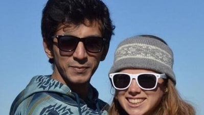 Anshuman with wife Sierra
