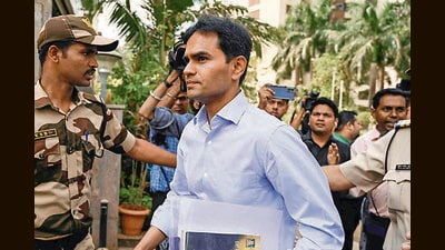 Mumbai: Former NCB zonal director Sameer Wankhede at CBI office for questioning in a bribery case in connection with Aryan Khan's arrest, in Mumbai, Saturday, May 20, 2023. (PTI Photo)(PTI05_20_2023_000205A) (PTI) Mumbai: Former NCB zonal director Sameer Wankhede at CBI office for questioning in a bribery case in connection with Aryan Khan's arrest, in Mumbai, Saturday, May 20, 2023. (PTI Photo)(PTI05_20_2023_000205A) (PTI)