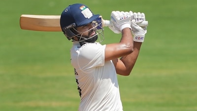 Shreyas Iyer plays a shot during the third day of the Ranji Trophy final (PTI) Shreyas Iyer plays a shot during the third day of the Ranji Trophy final (PTI)
