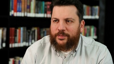 Leonid Volkov, top aide of Alexei Navalny. (REUTERS)