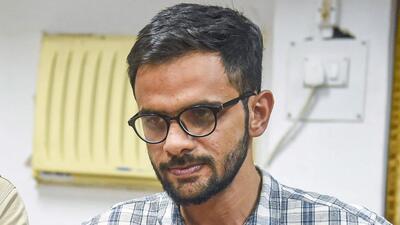 The incident took place outside the Constitution Club where Umar Khalid went for an event titled ‘Khauff Se Azaadi’. organised by an outfit named ‘United Against Hate’. (PTI) The incident took place outside the Constitution Club where Umar Khalid went for an event titled ‘Khauff Se Azaadi’. organised by an outfit named ‘United Against Hate’. (PTI)