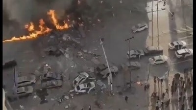 Chinese media said the explosion occurred at a restaurant on the ground floor of an old residential complex. Chinese media said the explosion occurred at a restaurant on the ground floor of an old residential complex.