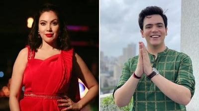 Munmun Dutta and Raj Anadkat recently got engaged in Vadodara. Munmun Dutta and Raj Anadkat recently got engaged in Vadodara.