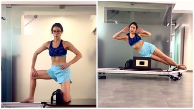 Sara Ali Khan shared an inside look into her workout session.