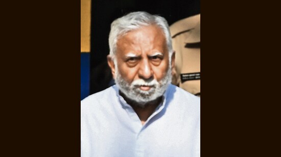 Mumbai. India. Jan 13, 2024. PMLA court one day allowed 74-year-old arrested Jet Airways (India) Ltd founder Naresh Goyal to meet his ailing and bedridden wife co-accused Anita Goyal on humanitarian grounds at their home in South Mumbai. Jan 13, 2024. (Photo By Raju Shinde/HT Photo)