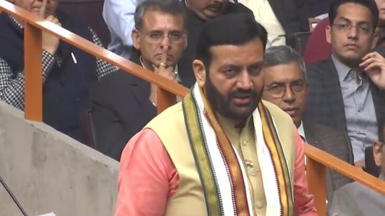 Haryana CM Nayab Singh moves confidence motion in assembly (ANI)