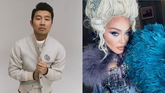 Simu Liu (left) liked the food served at Oscars after-party organised by Madonna (right). (X/@SimuLiu and Instagram/@madonna)