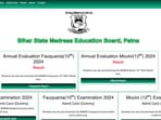 BSMEB Bihar Madarsa Result 2024: Moulvi, Fauquania results announced (bsmebpatna.com, screenshot)