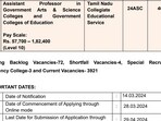 TN TRB Assistant Professor recruitment notice for 4000 posts out (trb,tn.gov.in, screenshot of the notification)