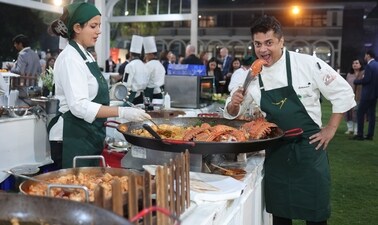The event menu was curated by Indian celebrity Chef Saby using the Australian ingredients and produce