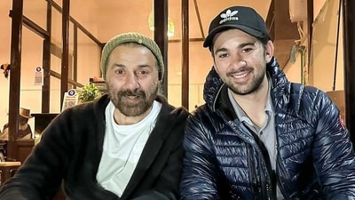 Sunny Deol and Karan Deol