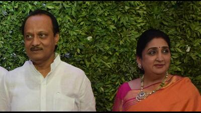 Deputy chief minister Ajit Pawar and his wife Sunetra Pawar on Thursday addressed various events at Baramati tehsil. (HT FILE)