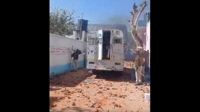 Five policemen including station house officer of Dhariwal police station Mandeep Singh Salgotra, and some inmates were injured, said officials. Five policemen including station house officer of Dhariwal police station Mandeep Singh Salgotra, and some inmates were injured, said officials.
