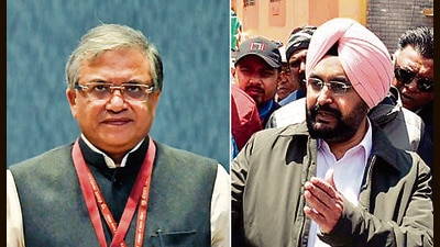 Gyanesh Kumar and Sukhbir Singh Sandhu (ANI) Gyanesh Kumar and Sukhbir Singh Sandhu (ANI)