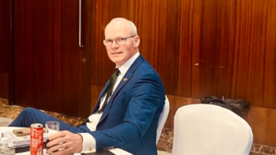 Ireland’s trade minister Simon Coveney (Twitter/@IrlCGMumbai) Ireland’s trade minister Simon Coveney (Twitter/@IrlCGMumbai)
