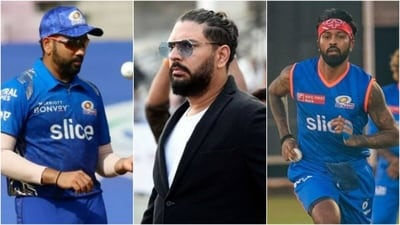 Rohit Sharma (L) was removed as MI captain ahead of IPL 2024, with Hardik Pandya (R) taking his place (File) Rohit Sharma (L) was removed as MI captain ahead of IPL 2024, with Hardik Pandya (R) taking his place (File)