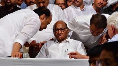 A bench comprising Justices Surya Kant and K V Viswanathan asked the Ajit Pawar faction to file its response by Saturday to Sharad Pawar's plea. (Bhushan Koyande/HT Photo/File) A bench comprising Justices Surya Kant and K V Viswanathan asked the Ajit Pawar faction to file its response by Saturday to Sharad Pawar's plea. (Bhushan Koyande/HT Photo/File)