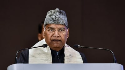 Former President Ram Nath Kovind. HT learns that the report uses data on the three elections between 1951-52 and 1967 and argues that, like then, simultaneous elections are possible now. (ANI file) Former President Ram Nath Kovind. HT learns that the report uses data on the three elections between 1951-52 and 1967 and argues that, like then, simultaneous elections are possible now. (ANI file)