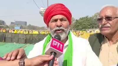 Bhartiya Kisan Union (BKU) leader Rakesh Tikait speaks to PTI during the Kisan Mahapanchayat in New Delhi. (PTI) Bhartiya Kisan Union (BKU) leader Rakesh Tikait speaks to PTI during the Kisan Mahapanchayat in New Delhi. (PTI)