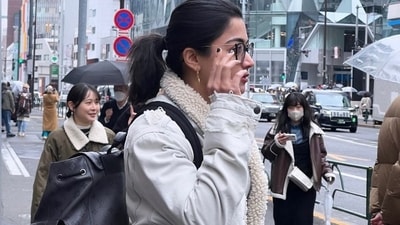 She donned a cosy jacket and a massive backpack to tour the city, clearly relishing the anonymity the city lent her. (Instagram) She donned a cosy jacket and a massive backpack to tour the city, clearly relishing the anonymity the city lent her. (Instagram)