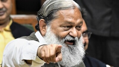 Anil Vij rose from an Akhil Bharatiya Vidyarthi Parishad (ABVP) worker to one of the tallest leaders in the Haryana BJP (PTI File) Anil Vij rose from an Akhil Bharatiya Vidyarthi Parishad (ABVP) worker to one of the tallest leaders in the Haryana BJP (PTI File)